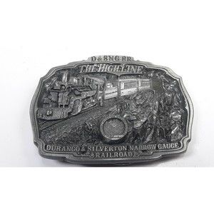 Durango & Silverton Narrow Gauge Railroad C+J 1986 Belt Buckle #1045